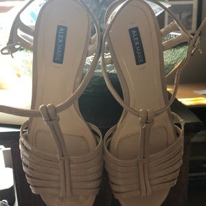 Patent Leather Beige Kitten Heels